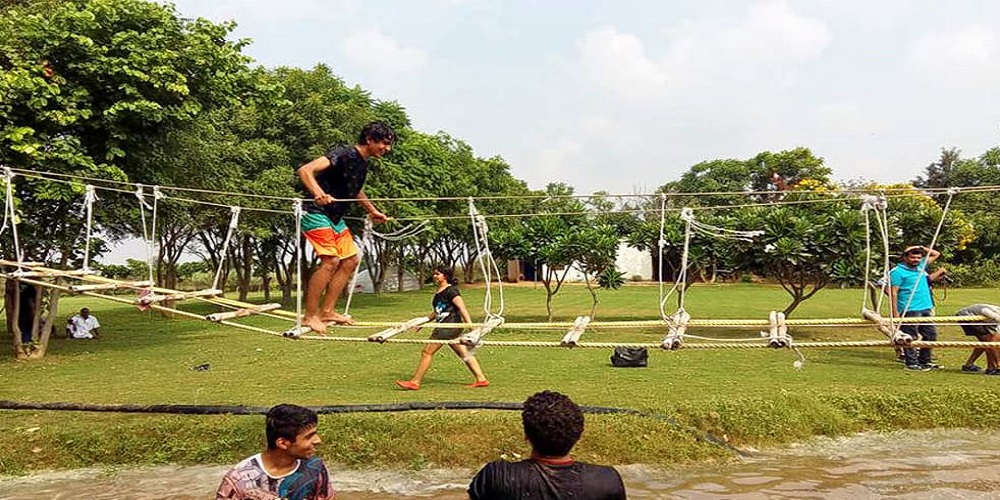 Group activity at Botanix nature resort Gurgaon