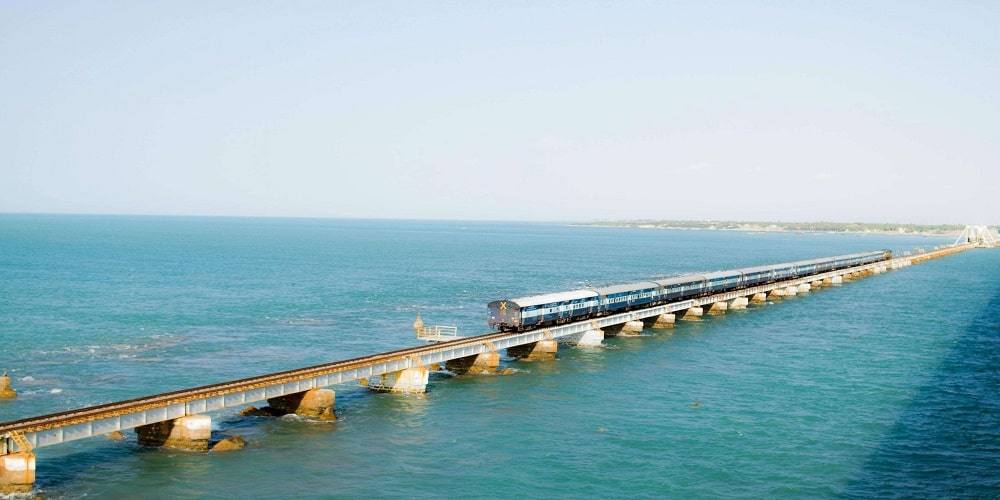 Places to visit in Rameshwaram and Dhanushkodi is
Pamban Bridge, Rameshwaram