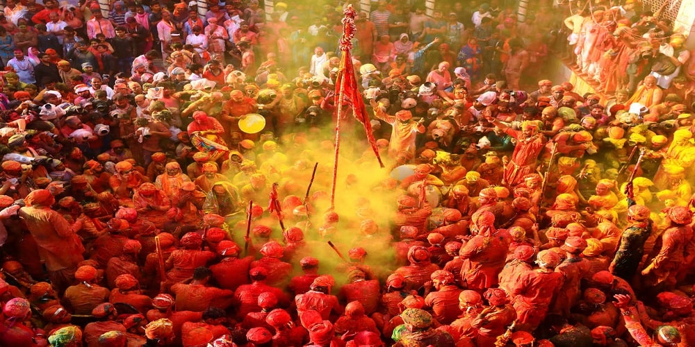 Famous Festival At Vrindavan is Mathura is Holi