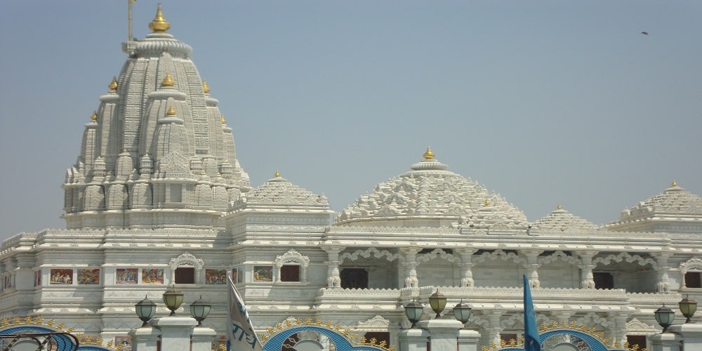 Famous Temple at Vrindavan in list Iskon temple is admired by most foreign devotee