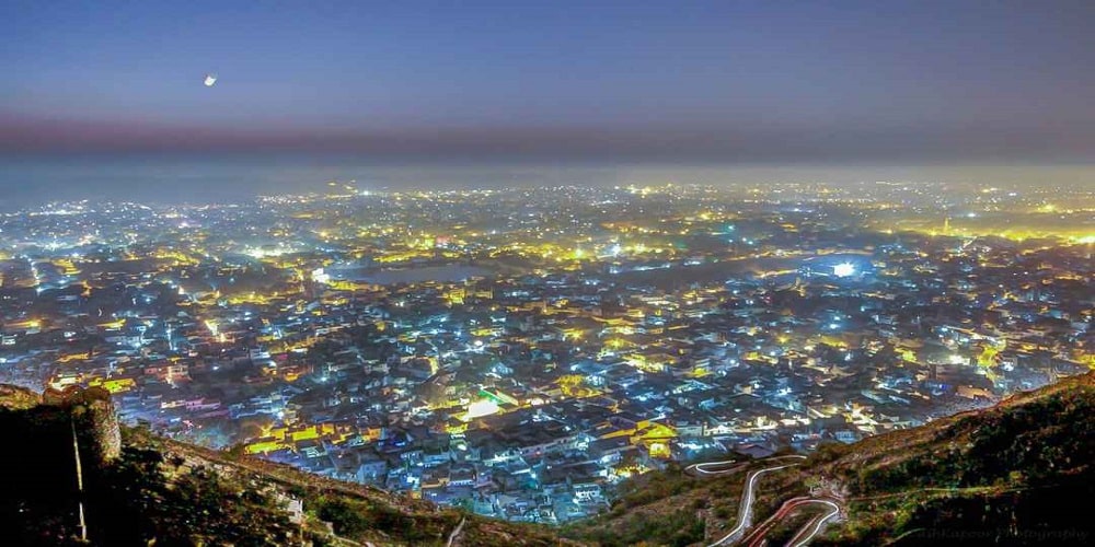 Night view from Nahargarh fort