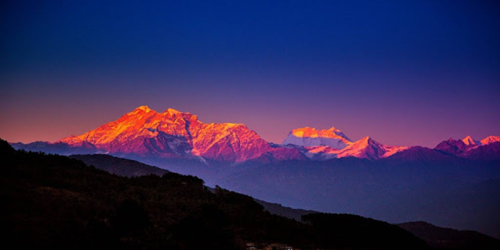 Sunset View Point in Ranikhet Hill Station Uttarakhand